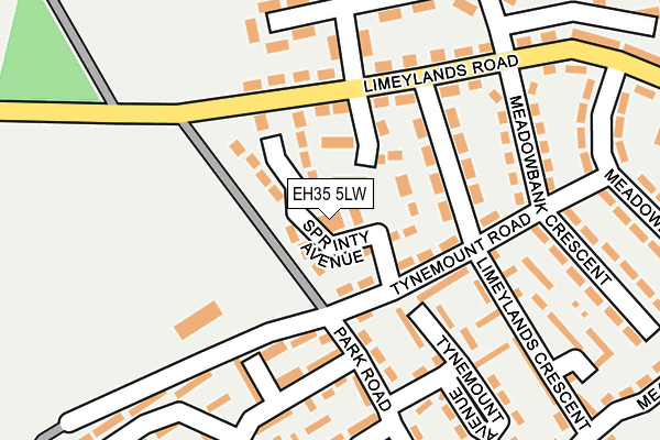 EH35 5LW map - OS OpenMap – Local (Ordnance Survey)