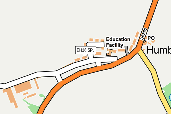 EH36 5PJ map - OS OpenMap – Local (Ordnance Survey)