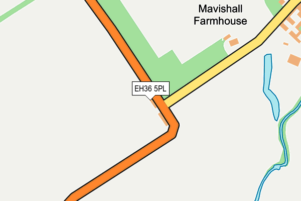 EH36 5PL map - OS OpenMap – Local (Ordnance Survey)