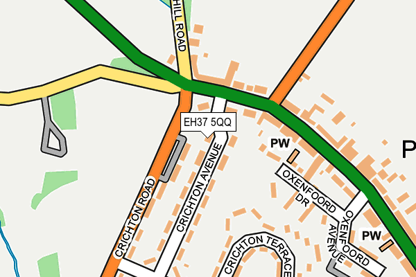 EH37 5QQ map - OS OpenMap – Local (Ordnance Survey)