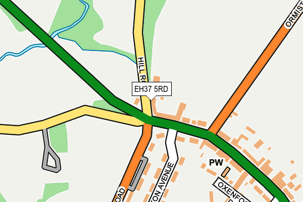 EH37 5RD map - OS OpenMap – Local (Ordnance Survey)