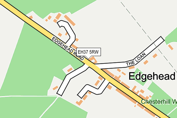 EH37 5RW map - OS OpenMap – Local (Ordnance Survey)