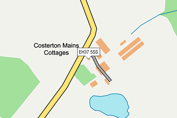 EH37 5SS map - OS OpenMap – Local (Ordnance Survey)
