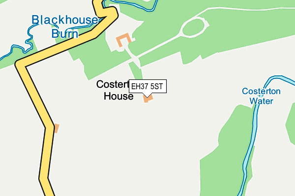 EH37 5ST map - OS OpenMap – Local (Ordnance Survey)