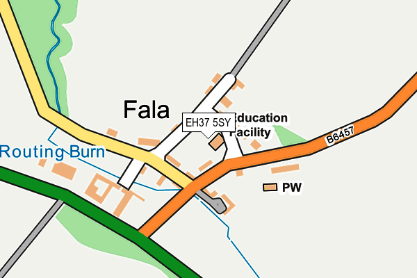 EH37 5SY map - OS OpenMap – Local (Ordnance Survey)