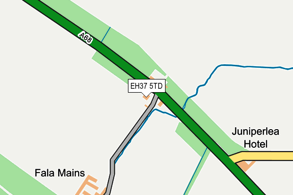 EH37 5TD map - OS OpenMap – Local (Ordnance Survey)