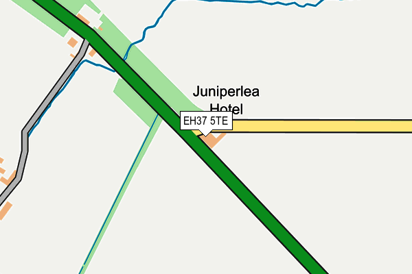 EH37 5TE map - OS OpenMap – Local (Ordnance Survey)