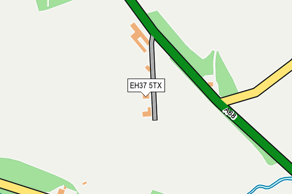 EH37 5TX map - OS OpenMap – Local (Ordnance Survey)