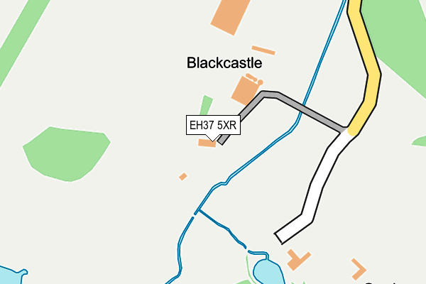 EH37 5XR map - OS OpenMap – Local (Ordnance Survey)