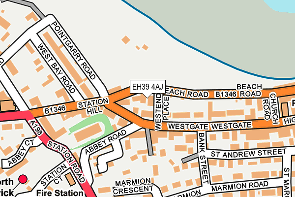 EH39 4AJ map - OS OpenMap – Local (Ordnance Survey)