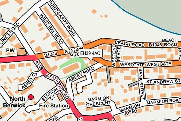 EH39 4AQ map - OS OpenMap – Local (Ordnance Survey)