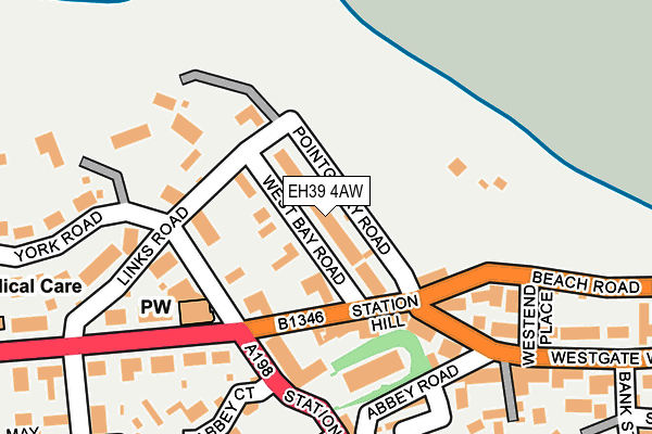 EH39 4AW map - OS OpenMap – Local (Ordnance Survey)