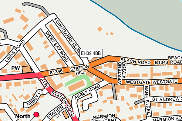 EH39 4BB map - OS OpenMap – Local (Ordnance Survey)