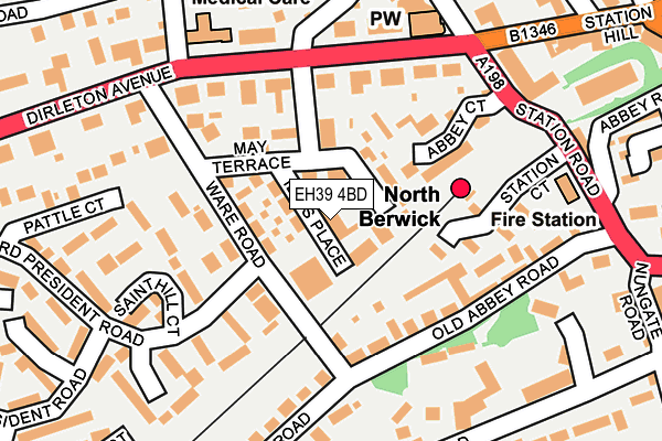 EH39 4BD map - OS OpenMap – Local (Ordnance Survey)