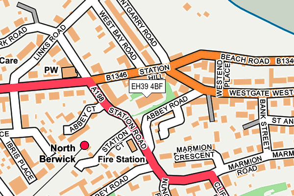 EH39 4BF map - OS OpenMap – Local (Ordnance Survey)