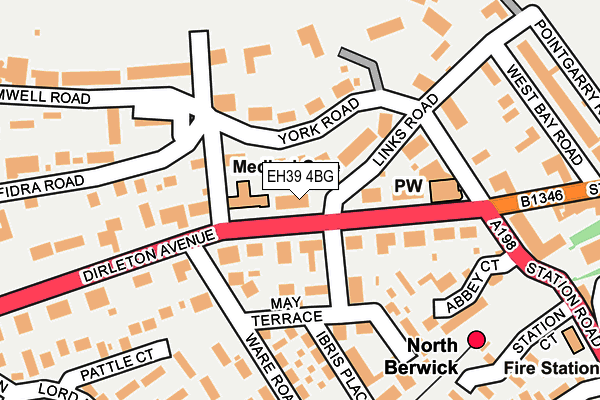 EH39 4BG map - OS OpenMap – Local (Ordnance Survey)