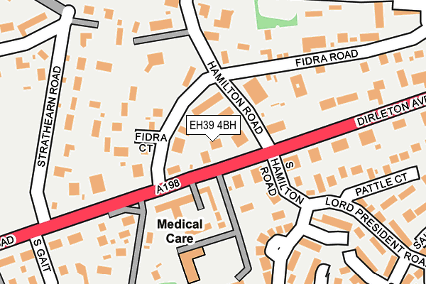 EH39 4BH map - OS OpenMap – Local (Ordnance Survey)
