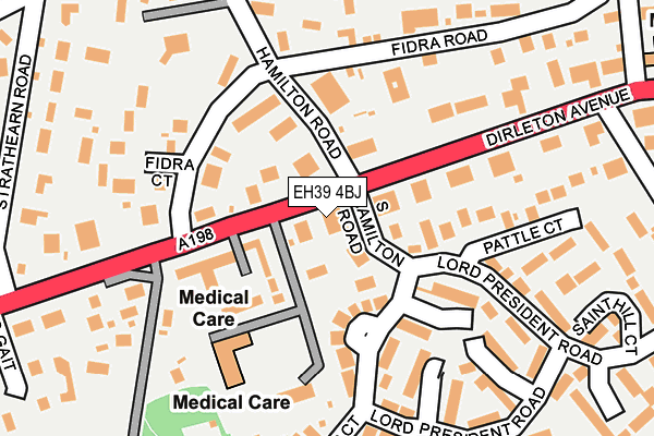 EH39 4BJ map - OS OpenMap – Local (Ordnance Survey)