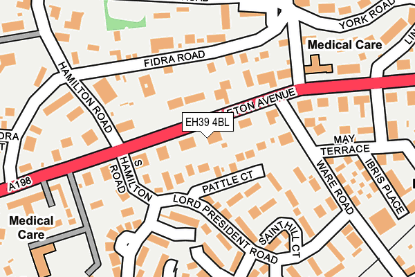 EH39 4BL map - OS OpenMap – Local (Ordnance Survey)