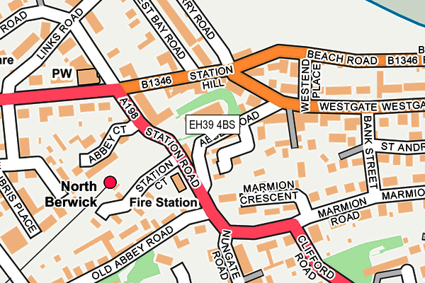 EH39 4BS map - OS OpenMap – Local (Ordnance Survey)