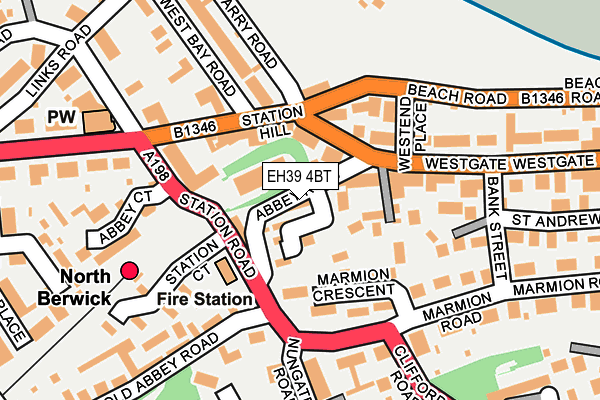 EH39 4BT map - OS OpenMap – Local (Ordnance Survey)