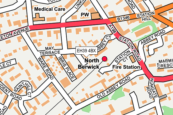 EH39 4BX map - OS OpenMap – Local (Ordnance Survey)