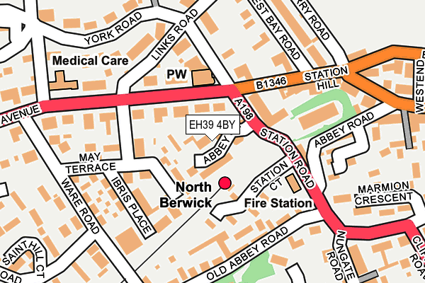 EH39 4BY map - OS OpenMap – Local (Ordnance Survey)