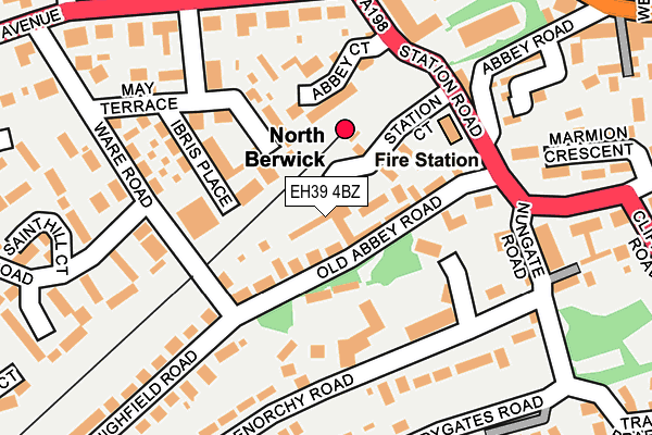 EH39 4BZ map - OS OpenMap – Local (Ordnance Survey)