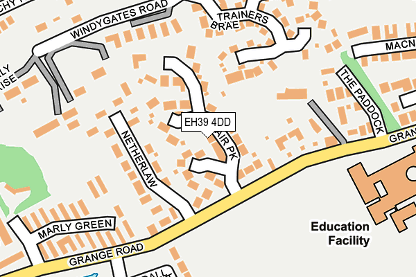 EH39 4DD map - OS OpenMap – Local (Ordnance Survey)