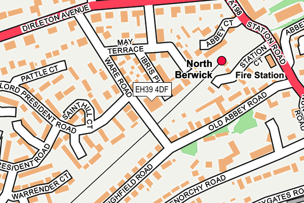 EH39 4DF map - OS OpenMap – Local (Ordnance Survey)