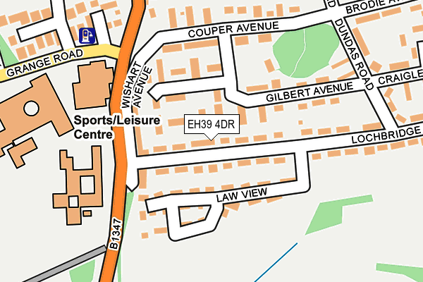 EH39 4DR map - OS OpenMap – Local (Ordnance Survey)