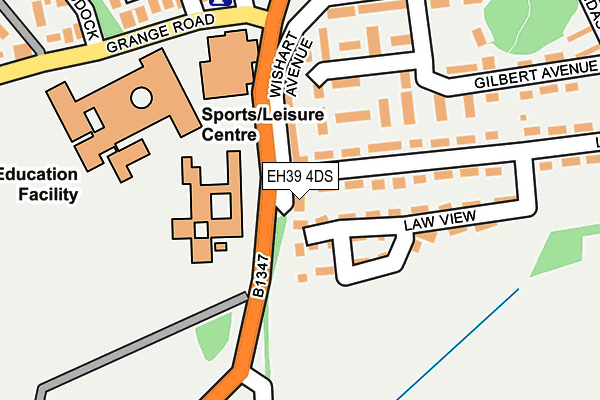 EH39 4DS map - OS OpenMap – Local (Ordnance Survey)