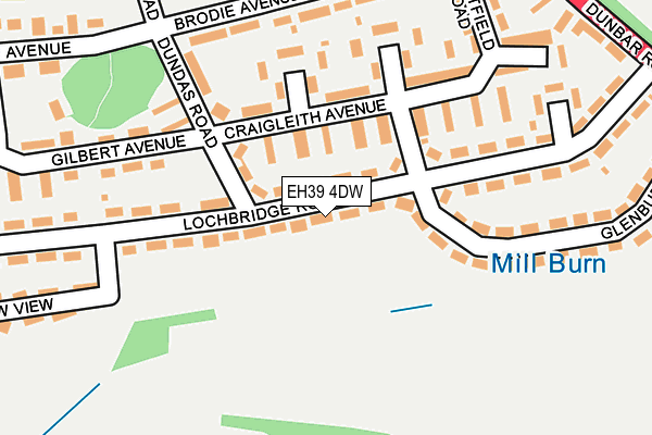EH39 4DW map - OS OpenMap – Local (Ordnance Survey)