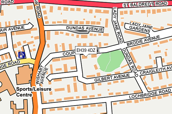 EH39 4DZ map - OS OpenMap – Local (Ordnance Survey)