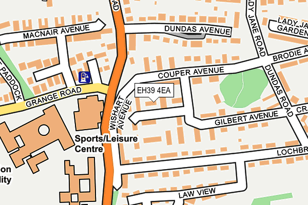 EH39 4EA map - OS OpenMap – Local (Ordnance Survey)