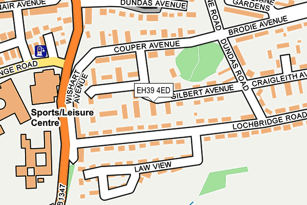EH39 4ED map - OS OpenMap – Local (Ordnance Survey)