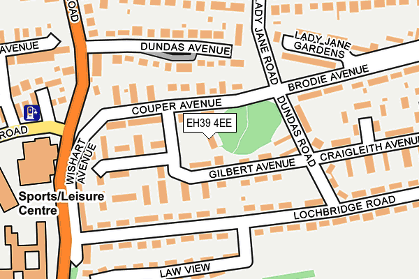EH39 4EE map - OS OpenMap – Local (Ordnance Survey)