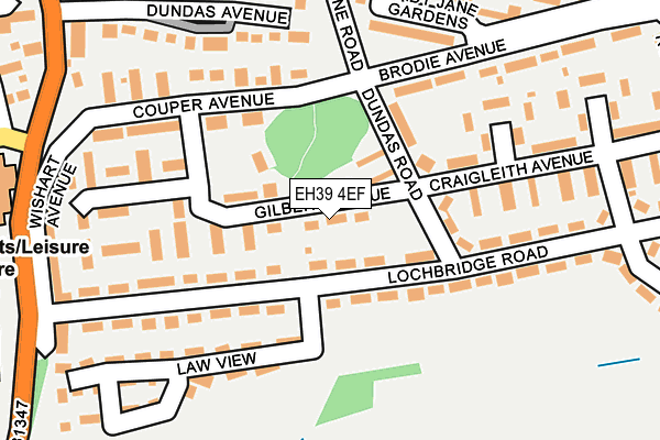 EH39 4EF map - OS OpenMap – Local (Ordnance Survey)
