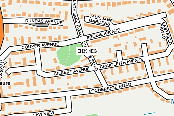 EH39 4EG map - OS OpenMap – Local (Ordnance Survey)