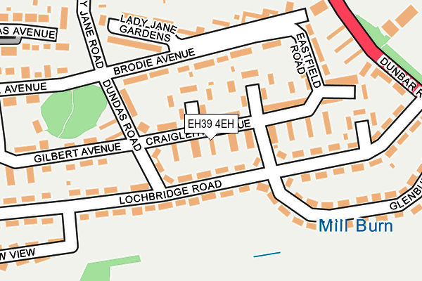 EH39 4EH map - OS OpenMap – Local (Ordnance Survey)