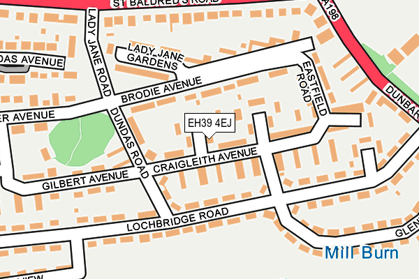 EH39 4EJ map - OS OpenMap – Local (Ordnance Survey)