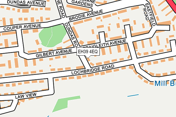 EH39 4EQ map - OS OpenMap – Local (Ordnance Survey)