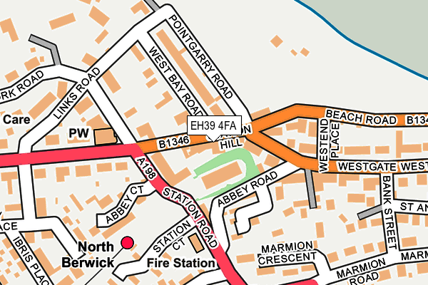 EH39 4FA map - OS OpenMap – Local (Ordnance Survey)