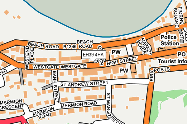 EH39 4HA map - OS OpenMap – Local (Ordnance Survey)