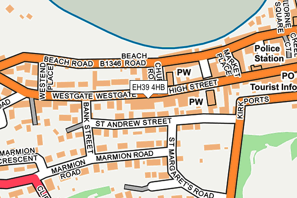 EH39 4HB map - OS OpenMap – Local (Ordnance Survey)