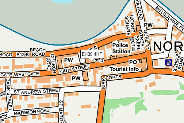 EH39 4HF map - OS OpenMap – Local (Ordnance Survey)