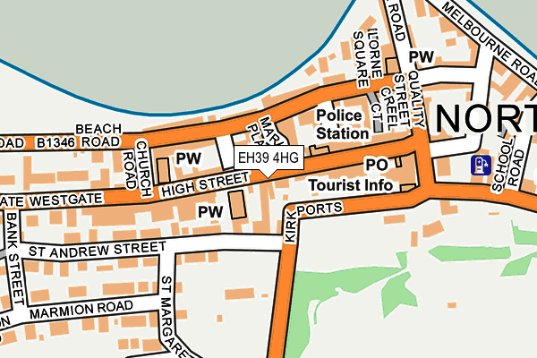 EH39 4HG map - OS OpenMap – Local (Ordnance Survey)