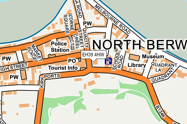 EH39 4HW map - OS OpenMap – Local (Ordnance Survey)