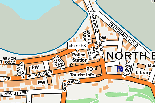 EH39 4HX map - OS OpenMap – Local (Ordnance Survey)