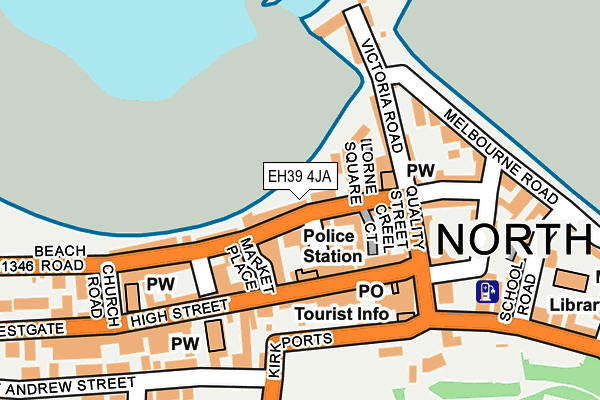 EH39 4JA map - OS OpenMap – Local (Ordnance Survey)